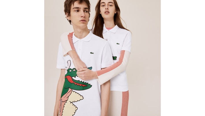 『Lacoste x Jean-Michel Tixier』 クラシックフィット フロントデザインポロシャツ (半袖)
