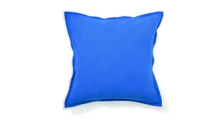 フランフラン リネンクッションカバー 3点 麻 白ブルー Francfranc 036 家具・インテリア フランフラン リネンクッションカバー 3点 麻 白