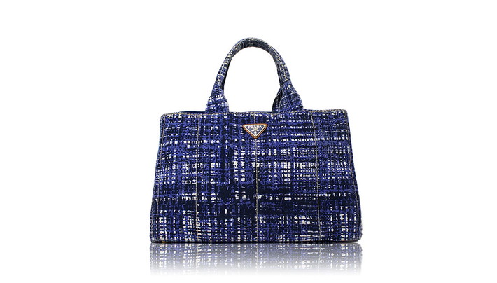 PRADA青シャギーカナパ