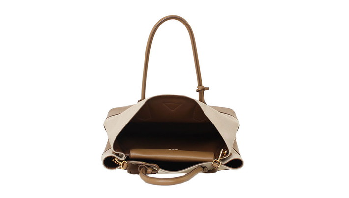 旅行キャンバスベージュレザー3